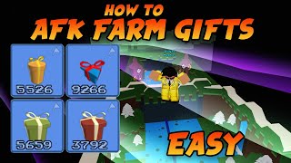 Roblox How To AFK FARM the Christmas Event/Gifts | Build a Boat for Treasure (Very Easy)