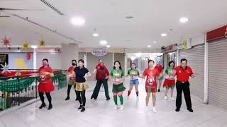 Say Jambo Jambo Line Dance - Demo By D'Sisters &Friends LDG @pennytanml #linedance 💃🕺💃🕺