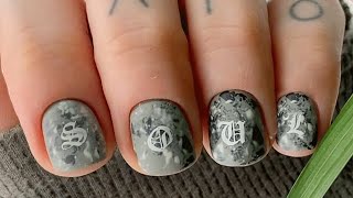 Short Nails: Nail Polish Alphabet Letter #shorts