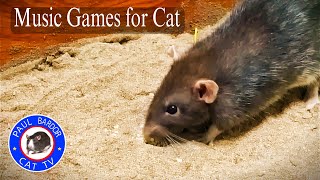 Cat Tv Loves Games Music Mouse Digging a Hole in the Sand - Hide & Seek - Paul Bardor