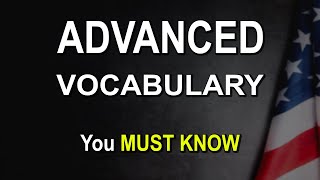 Advanced English Vocabulary I Learn New English Words