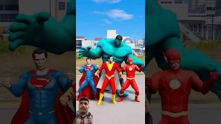 GTA 5 : RANDOM BABY HULK VS SHAZAM SUPERHERO BATTLE😎#shorts #gta5