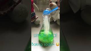 Lemon (Citric acid )+ Baking Soda = 💥💥