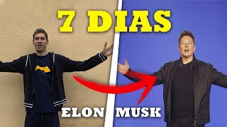 7 DIAS de RUTINA de ELON MUSK - Seguí la rutina de Elon Musk por una semana!