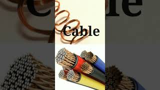 Difference in wire and cable | wire vs cable