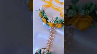 Customized bridal jewellery 🤍      #like #share #reels #shortvideo #floraldesign #bridaljewellery