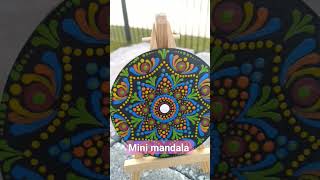 Easy Dot mandala painting #mini#dot art#home