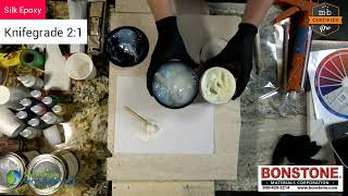 Bonstone Silk Epoxy for gluing light colored stones