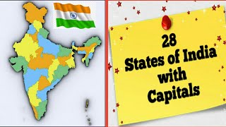 States of India| 28 States of India | States with capitals|| General World 🇮🇳