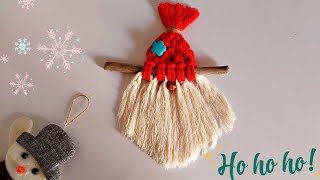 DIY The easiest Santa 🎅 🧑‍🎄 ♥️ | Macrame Santa