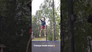 tramppa kaude avaus👍🏻 #trampoline #trampolinetricks #flips #trick