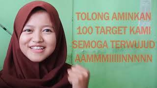 VIDEO MOTIVASI; Siap sukses masa depan dengan 100 target