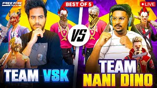 👑ITS SHOW TIME 🔥|| NANI DINO vs @VSKTELUGUGAMING 🔥🤔 BEST OF 5  || NANI DINO LIVE🛑