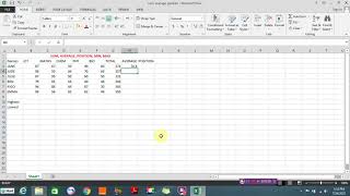 How to use sum, average, position, min, and max in excel