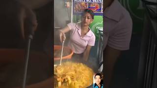 Gadis cantik prindavan penjual udang goreng #streetfood #kulinerindia #kulinerprindavan #food