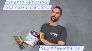 como fazer cimento queimado com massa acrílica. surpreendeu 👏👏👏