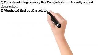 Paragraph লেখার Free Hand Writing Sentence