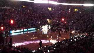 UNC player intro's for the ACC tournament (quarterfinals)