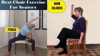 11 best chair exercises for Seniors | Whole body Seated Workout