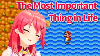 Miko Conveys the Meaning of Playing Mario in Climbing and Descending Waterfall [hololive/ Eng sub]