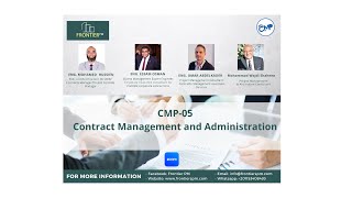 Contract Management and Administration CMP 05 Lecture 1