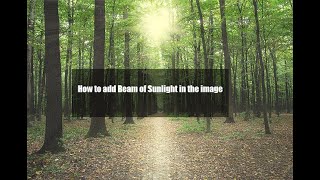 How to add beam of sunlight