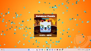 I GOT A RAINBOW PANDA (Blooket Safari Pack Unboxing)