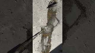 Accident at the Construction Site. Repair of cracks in the pool wall #poolrepair