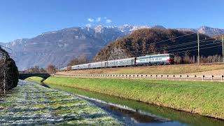 TRENO STORICO DA VERONA PN A BOLZANO IN 4K. Ora (Bz), 08.12.22 #ferroviadelbrennero #brennerbahn