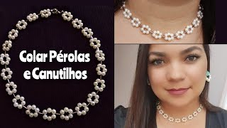 Colar de Pérolas e canutilhos