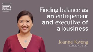 Finding balance as an entrepeneur and executive of a business.