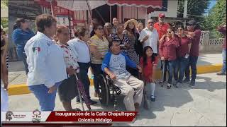 Entregamos la pavimentación de calle Chapultepec, en la colonia Hidalgo #Veracruz #obrapública