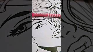 #coloring #popart #makers #colorpencil #review #unboxing #slothmotion #doll #art #barbie #drawing