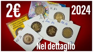 Most Valuable euro coins 2 € 2024 Rare NEL DETTAGLIO! 4K