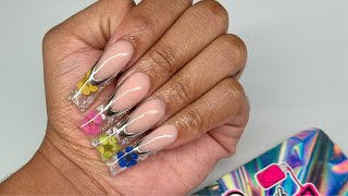 Polygel French Tip (Encapsulated) || Slayed By Riz