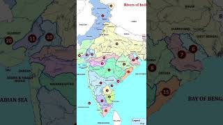 RIVER-BASIN's of INDIA #upsc #shorts #viral  #geography #ssc #bpsc #india