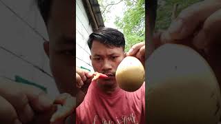 #shorts Makan buah pir pake cabe rawit