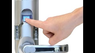 iTouchless Bio-Matic Fingerprint Door Lock For Right Hand Door, Silver Review