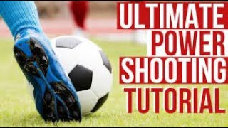 HOW TO SHOOT WITH POWER - football tutorial #power #tutoriol #trending #viral