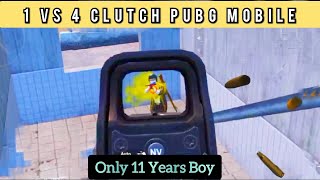 🤟 1 vs 4 clutch pubg mobile / Wait For Victor IQ / #shorts #youtubeshorts #pubgmobile