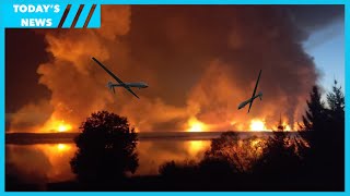 Ammunition depot on fire after drone attack in Russia's Tver Oblast: evacuations ongoing