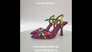 Sandale Menbur de Vară Toc Subțire Multicolore Messor