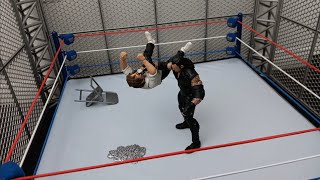 WWE: The Undertaker throws Mankind off Hell in a Cell!!! (Stop Motion)