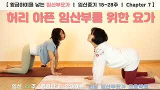 허리가 아픈 임산부를 위한 요통해소 임신중기 요가 40분 [임신중기 16~28주]  [임신 22주 콩콩맘과 함께하는 리얼 임산부요가 프로젝트-Chapter 7]