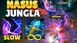 ¡NASUS JUNGLA AP con SLOW INFINITO! La Build MÁS TÓXICA del Meta 🔥