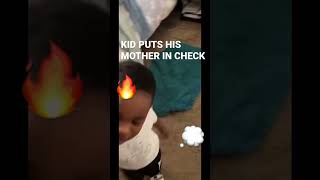 KID WITH PERFECT TIMING CURSES MOTHER OUT WITH AGGRESSION!