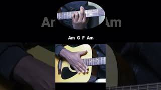 Beautiful Easy strumming Guitar tutorial #shorts #music #guitar