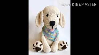 cachorro de raças em crochê amigurumi