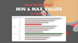 How To Highlight Minimum And Maximum Values In Tableau