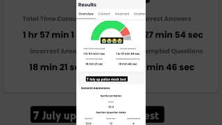 7 July 2024 UP police mock test score analysis with Ankit😭😭 #shortfeed #rwa #ytshorts #upp #short